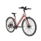 Heybike EC1 ST Electric Bike - 250W Motor 36V10Ah Battery 100KM Pedal-Assist Mode Range Hydraulic Disc Brakes - Light Pink